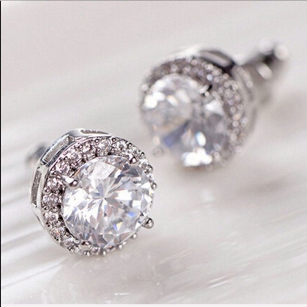 NWT 5 Star ⭐️ White Gold Plated Crystal Zi… - Picture 4 of 7